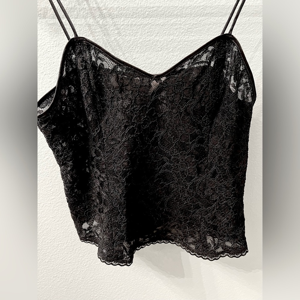 Vintage Victoria’s Secret Gold Label Sexy Sheer Lace Cami Top